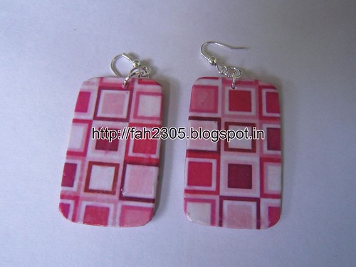 Handmade Jewelry - Card Paper Earrings (25) by fah2305