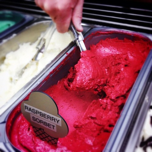 A gelateria has opened in Cirencester next to Rave Coffee: http://dolcetti.net The guy is sweet & the product is quality. Seeds in the raspberry sorbet!