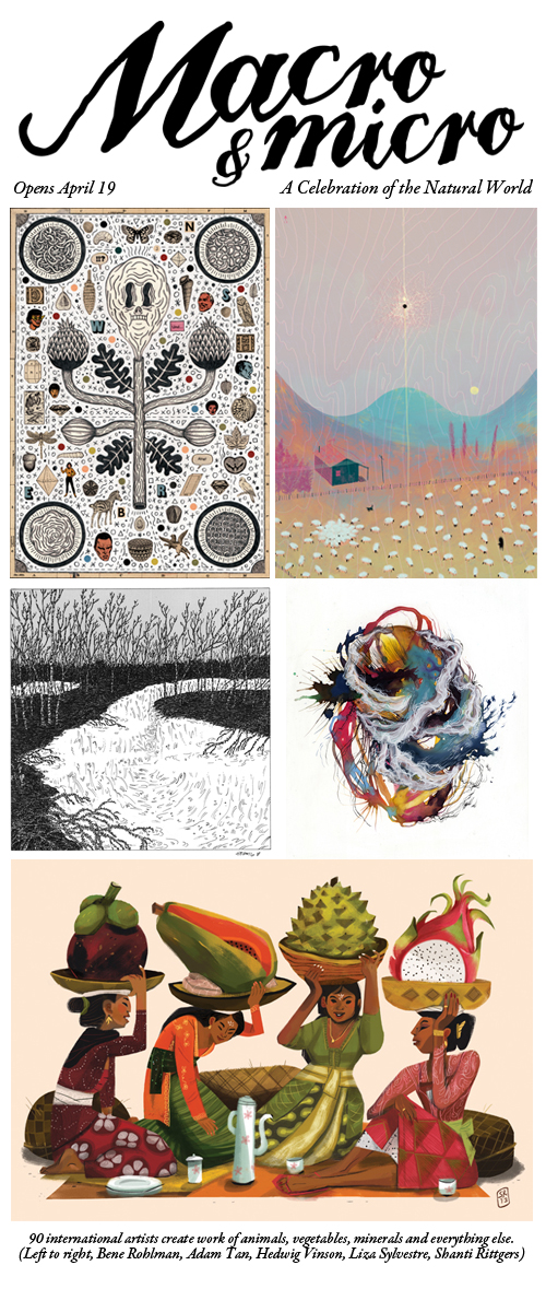 Preview Images for Light Grey Art Lab's Macro & Micro Show!