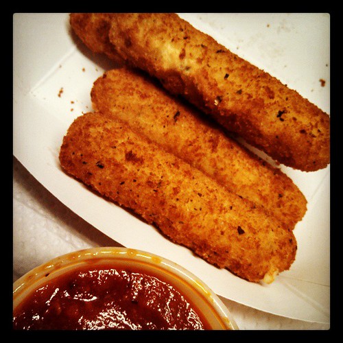 Stressful day calls for #mozzarellasticks #yumo #worksucks #sodelicious #lunch