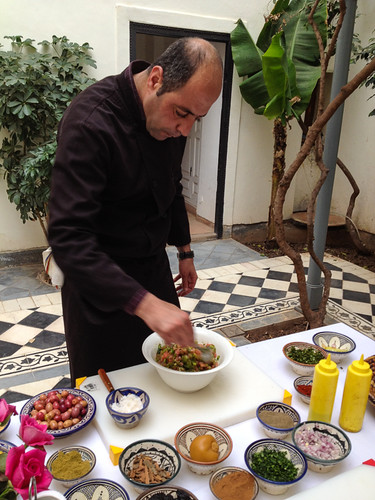 chef in moroccan riyad