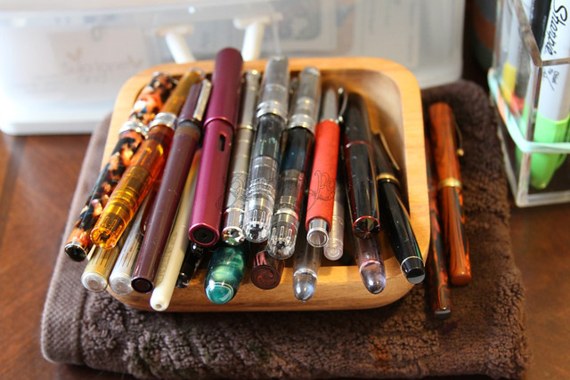 Pile of Fountain Pens