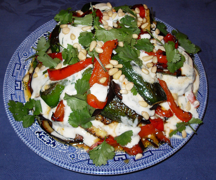 Middle Eastern Style layered salad