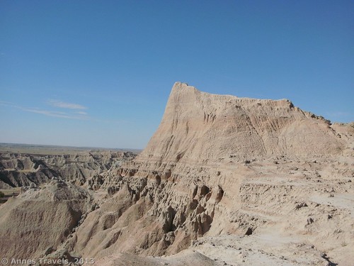 The butte we climbed from Saddle Pass, Badlands National Park, South Dakota