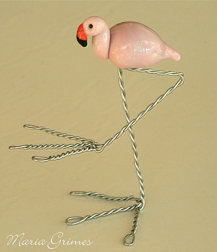 Lampwork Flamingo