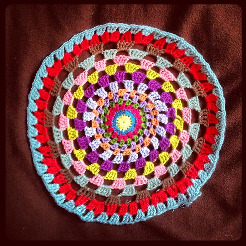 Crochet Granny Circle - WIP