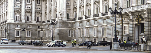 motorcade (escolta/ vip escort) president Guatemala, spain and Spanish royal family in Madrid
