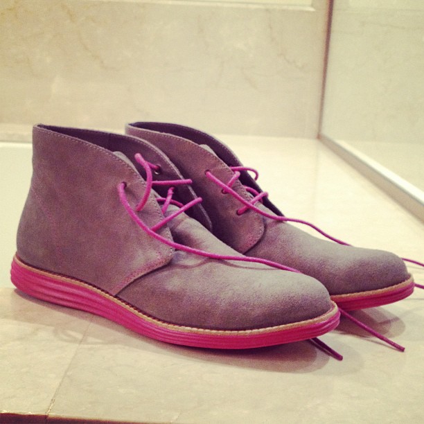 So happy about these chukka boots. Found them at Cole Haan in Wisconsin.