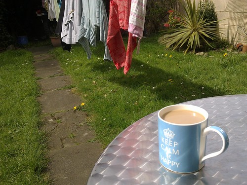 The first outdoor cuppa, this year