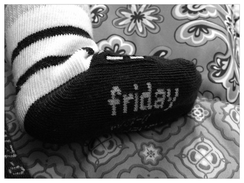 Maybe if I wear my Friday socks the weekend will come sooner?