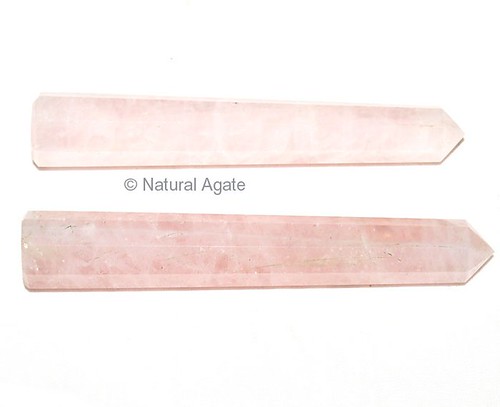 Natural Agate : Rose Quartz Obeliks by naturalagate