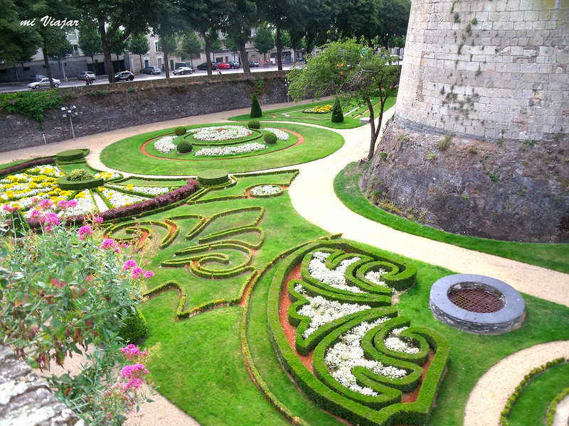 Jardines del castillo de Angers