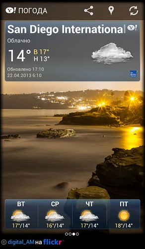 Yahoo! Погода для Android