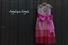 Pink organza dress from The Party Dress Collection by Angelique Angels