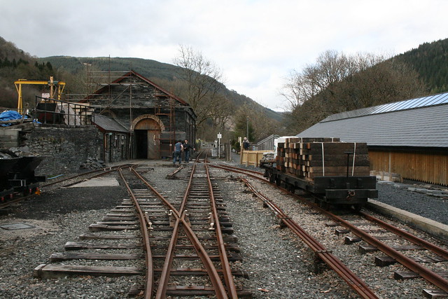 Maespoeth yard on the Corris Railway