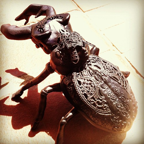 "beetle" for "Strange Symbiosis" show @giantrobot w/ @leecifer1 @aarnbrn @mrscotttolleson 5.4.13 LA.