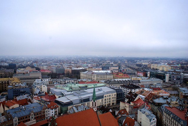 Foggy Riga from top