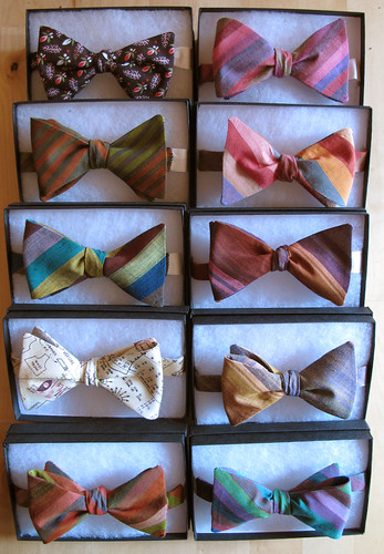 Organic cotton bow ties