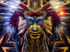 Native American Mystic Faces 
