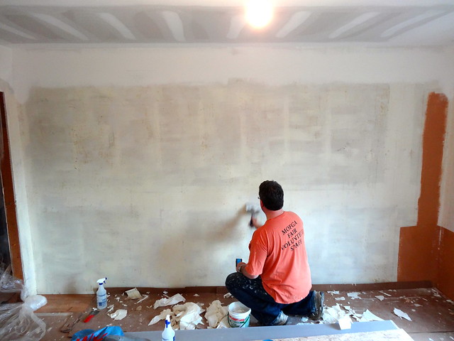 scraping wallpaper and glue
