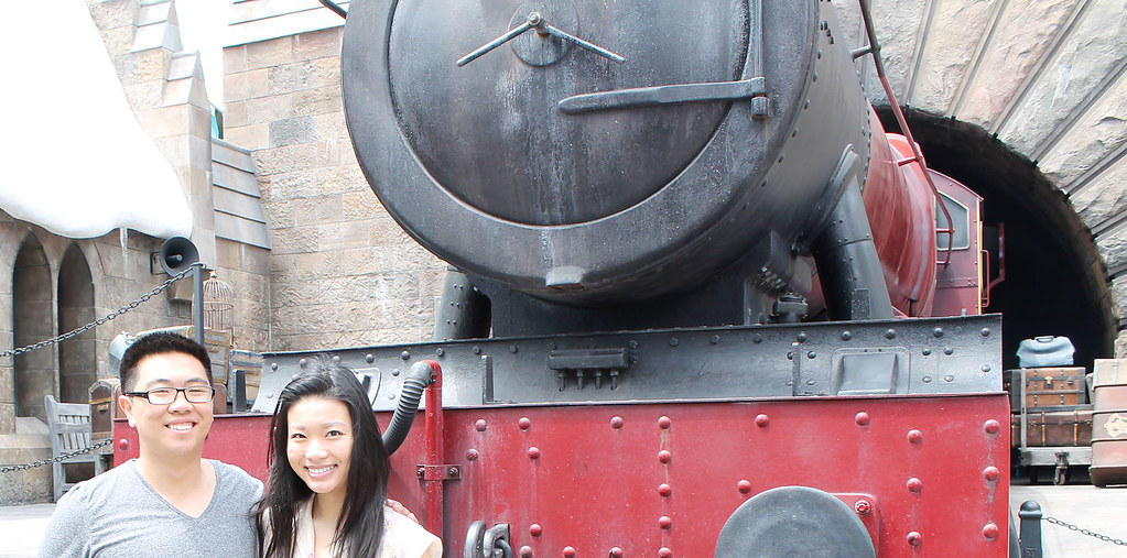 A&H in front of hogwarts express