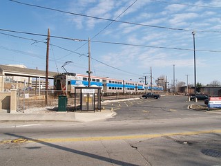 commuter rail station outside Chicago (by: Stephen Vance, creative commons)