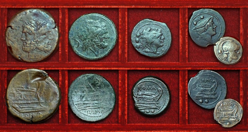 RRC 041 Post-semilibral bronzes, McCabe group A2, Ahala collection, coins of the Roman Republic