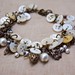 Vintage Mother of Pearl Button Bracelet