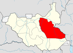 A map of Jonglei area where several United Nations personnel were killed in an ambush on April 9, 2013. The region of South Sudan has been a flash point since the country gained independence in 2011. by Pan-African News Wire File Photos
