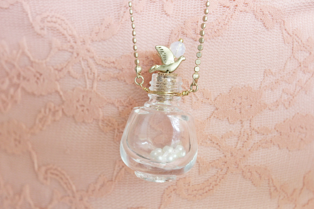 tiny bottle necklace
