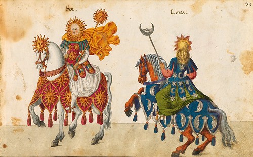 006-Cabalgata el Sol y la Luna-Descripción de las ocho festividades celebradas durante los juegos…1596-Biblioteca Estatal de Baviera