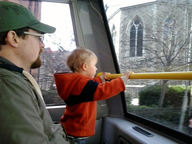 asher on the bus
