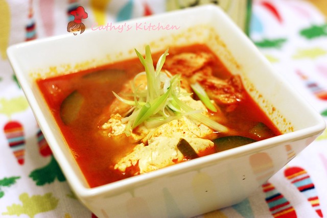 韓式辣泡菜豆腐豬肉湯 Pork Kimchi JjiGae 3
