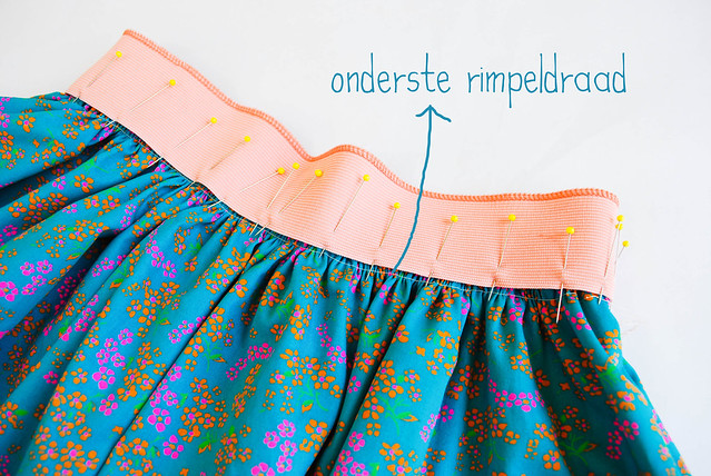 how to make an easy gathered skirt with elastic waistband