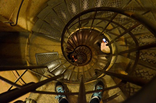 Down the Arc de Triomphe Stairs