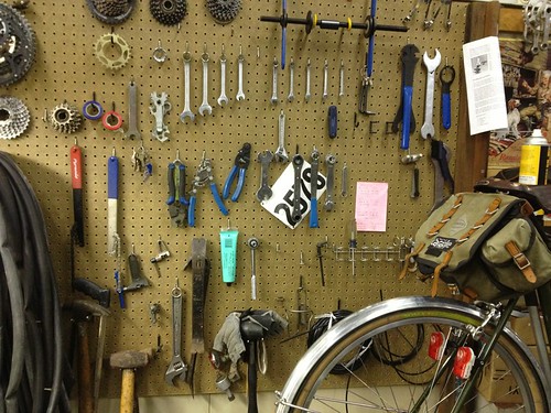 Ray's bicycle shop.  I am so jealous