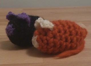 Crocheted catnip toys
