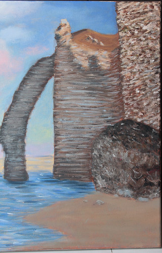 My acrylic seascape painting