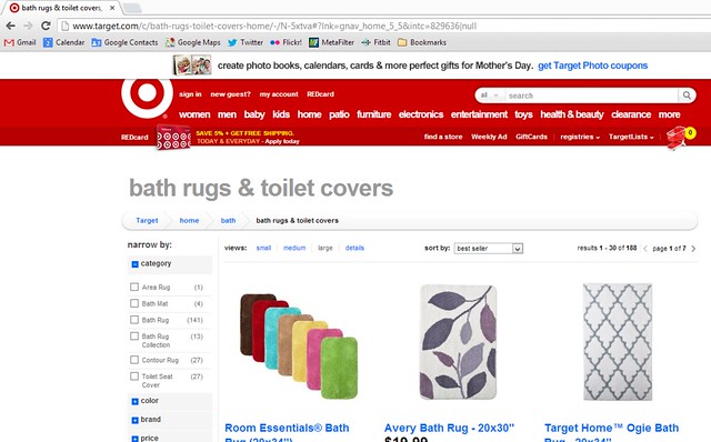 Target.com Bath Rugs