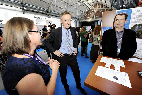Janez Potocnik Is visiting the stands during the Green Week 2013