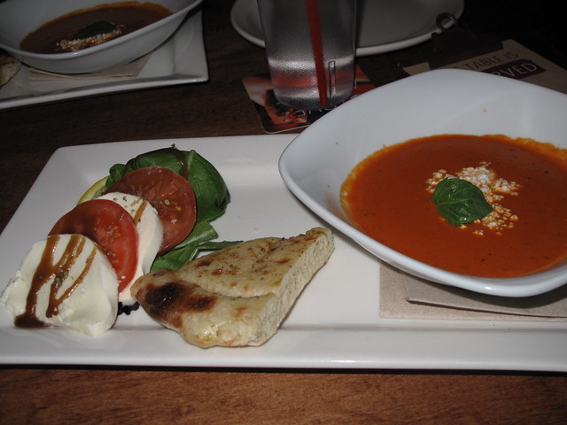 CAPRESE SALAD/FIRE-ROASTED TOMATO BISQUE