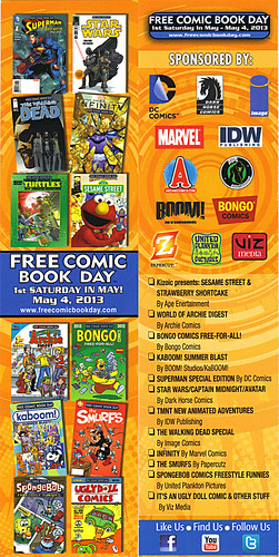 FREE COMIC BOOK DAY :: Promotional Bookmark (( 2013 ))