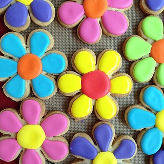Flower sugar cookies #polkadotscupcakefactory