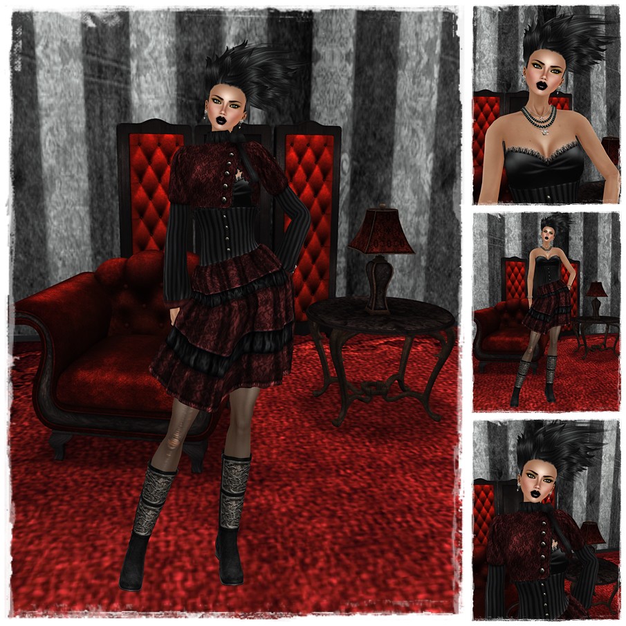 .:SF:. "Miette" Lolita Dress - Crimson feat Evendim