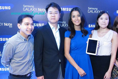 Bianca with Samsung officials