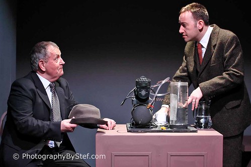 Colin McPherson (Dave Murray) and David McCallum) in ETA's spring 2013 production of The Water Engine
