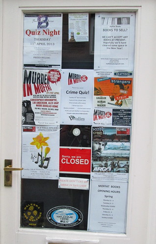 Moffat Book shop door