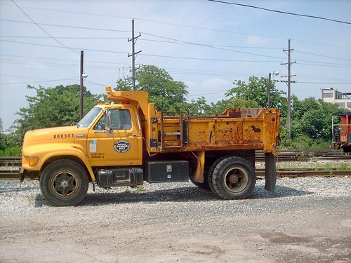 Indiana Harbor Belt Railroad M.O.W Department Ford dump truck.  Summit Illinois.  July 2007. by Eddie from Chicago