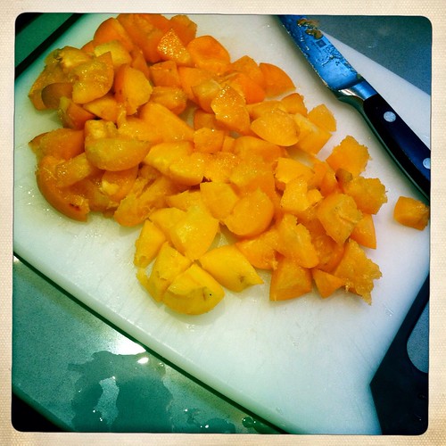 Diced apricots