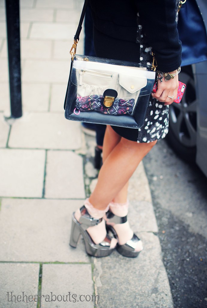 Outside Mulberry lfw 2014